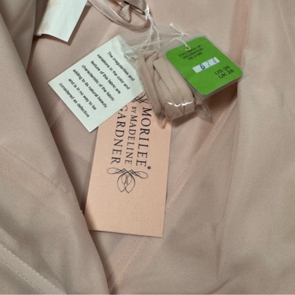 Mori LeeBridesmaid Dress Long Formal Blush US Size 26 Plus Size Strapless - Picture 14 of 14